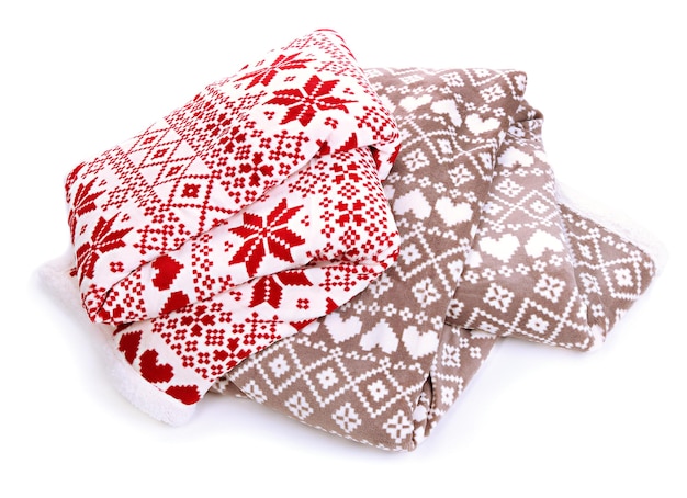 Zestaw trzech haftowanych motywów